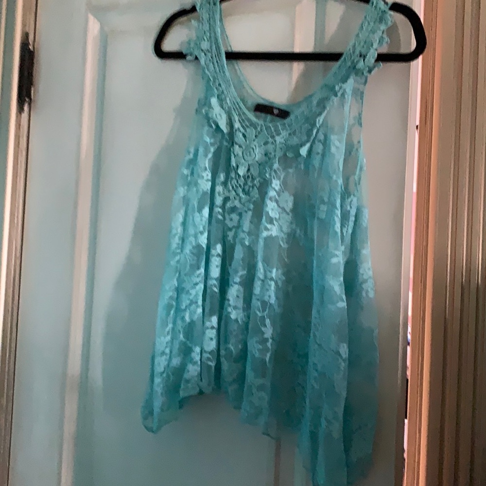 Womens Crochet and Lace Tank size M
